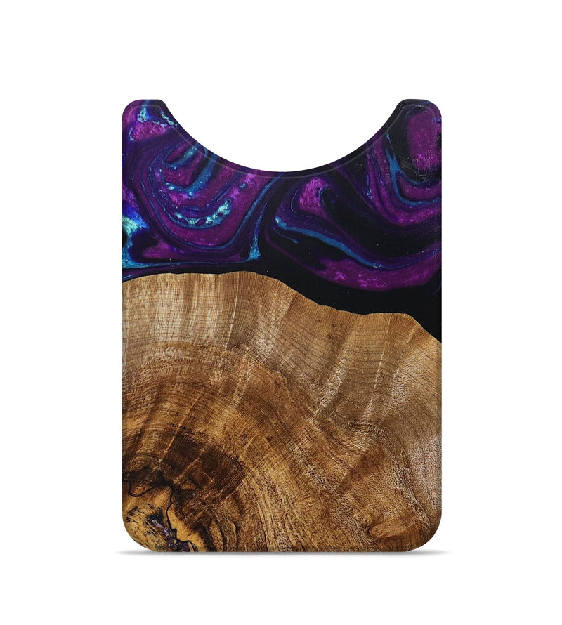 Live Edge Wood+Resin Wallet - Monique (Purple, 692297)