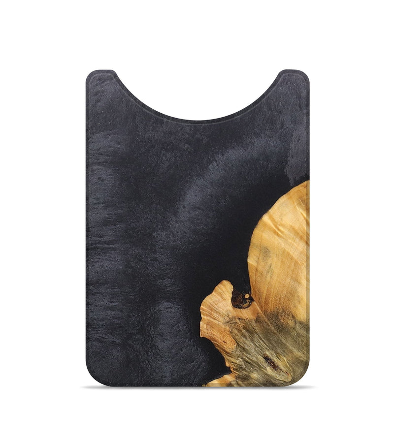 Live Edge Wood+Resin Wallet - Arthur (Pure Black, 692307)