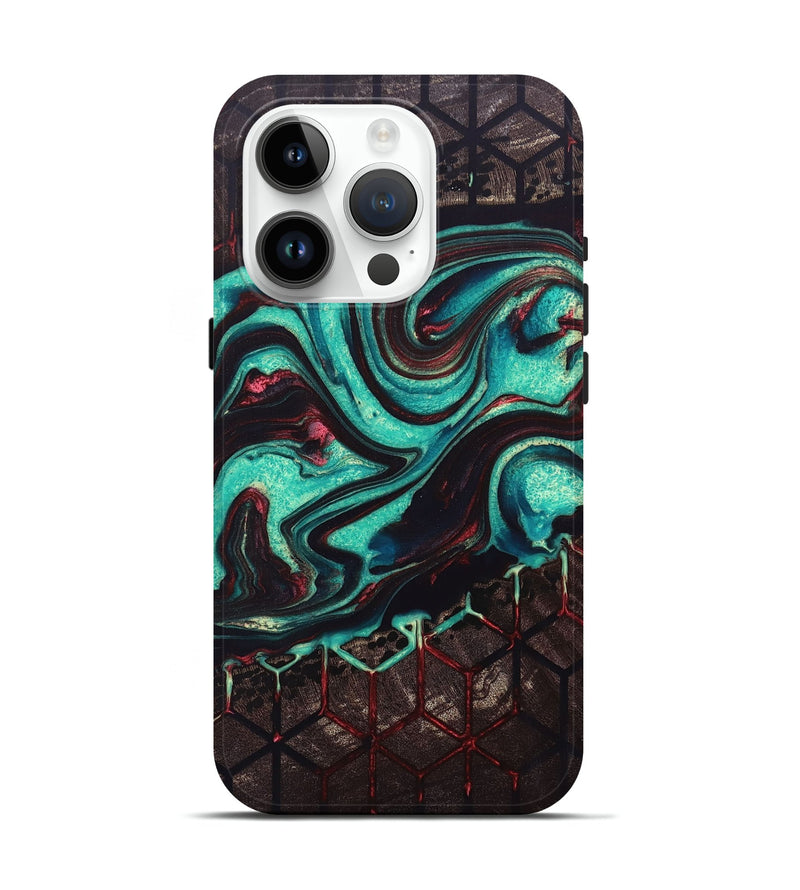 iPhone 15 Pro Wood+Resin Live Edge Phone Case - Jared (Pattern, 692326)