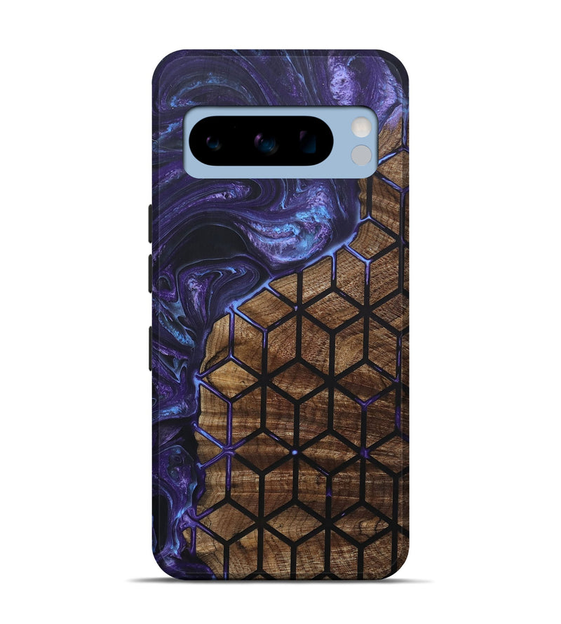 Pixel 8 Pro Wood+Resin Live Edge Phone Case - Kristina (Pattern, 692329)