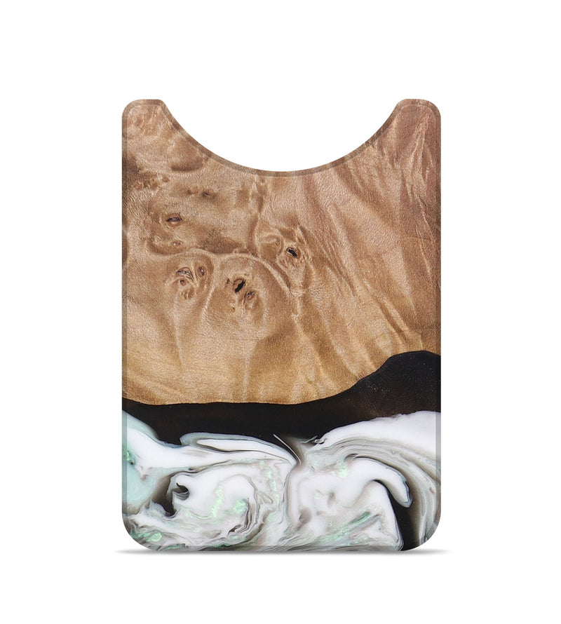 Live Edge Wood+Resin Wallet - Jarrod (Black & White, 692340)