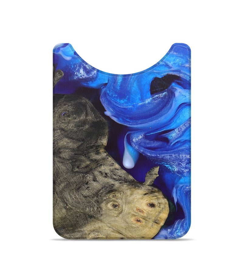 Live Edge Wood+Resin Wallet - Paola (Blue, 692341)