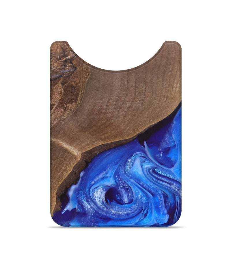 Live Edge Wood+Resin Wallet - Deborah (Blue, 692342)