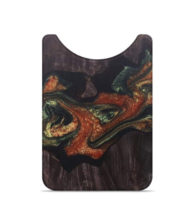 Live Edge Wood+Resin Wallet - Robbie (Green, 692349)