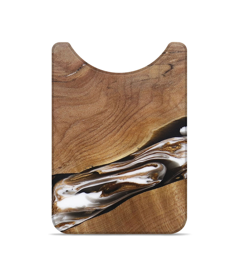 Live Edge Wood+Resin Wallet - Angeline (Black & White, 692512)