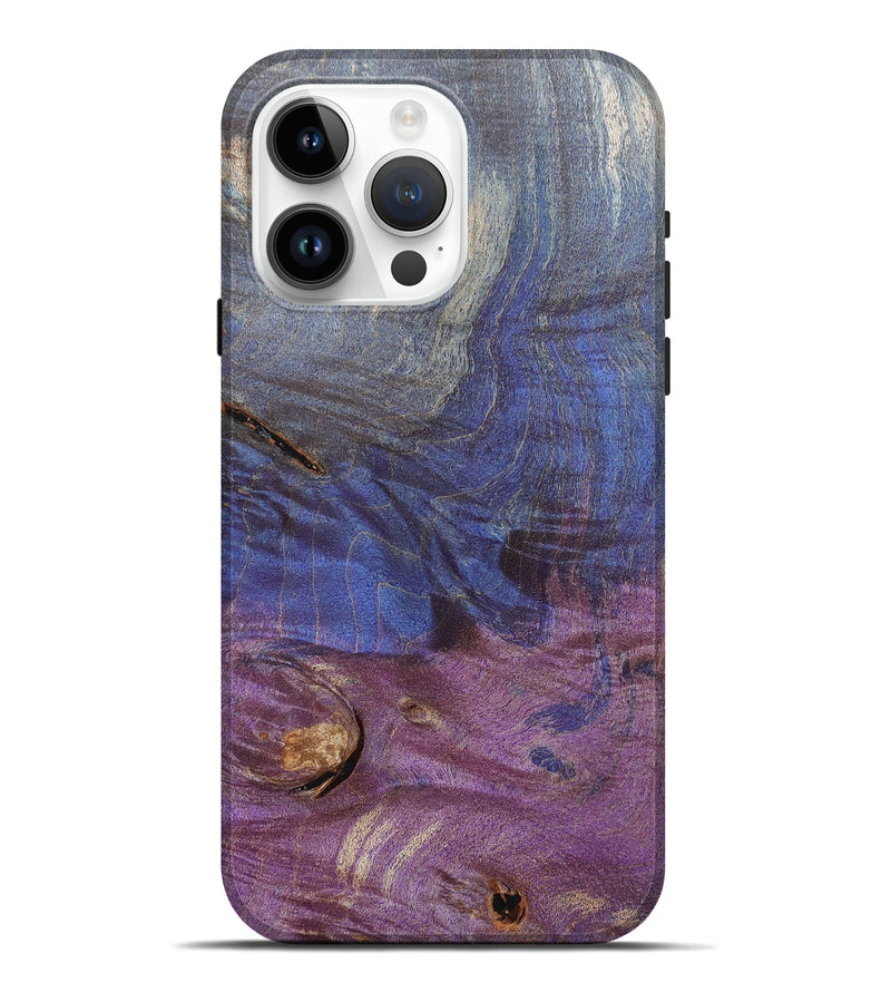 iPhone 15 Pro Max Wood+Resin Live Edge Phone Case - Milton (Wood Burl, 692669)
