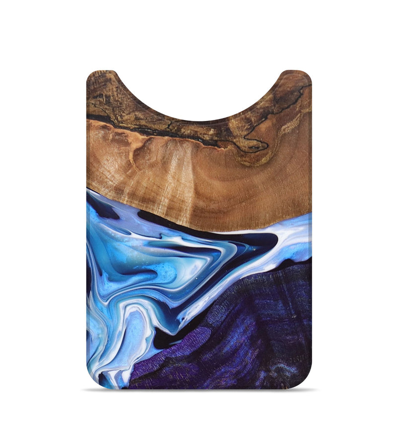 Live Edge Wood+Resin Wallet - Dale (Blue, 692682)