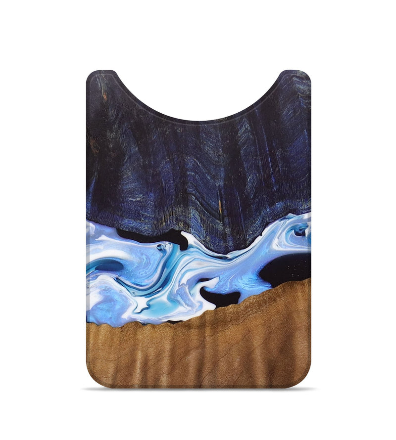 Live Edge Wood+Resin Wallet - Jeremy (Blue, 692685)