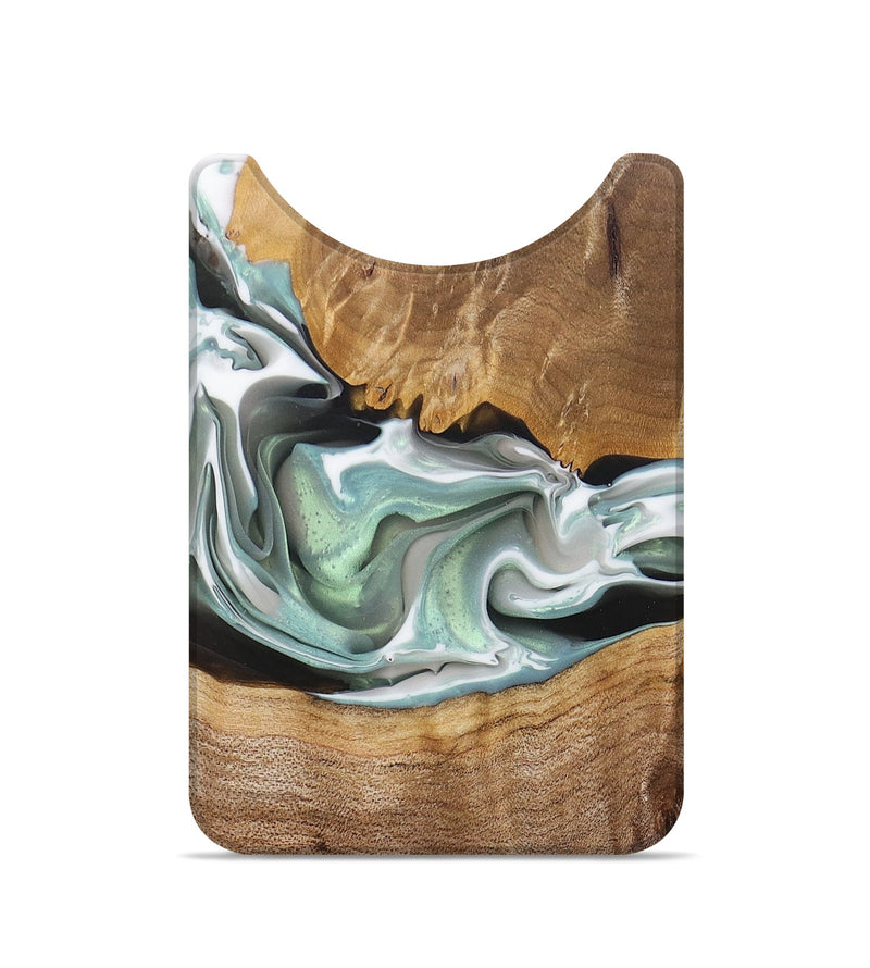 Live Edge Wood+Resin Wallet - Matt (Green, 692687)
