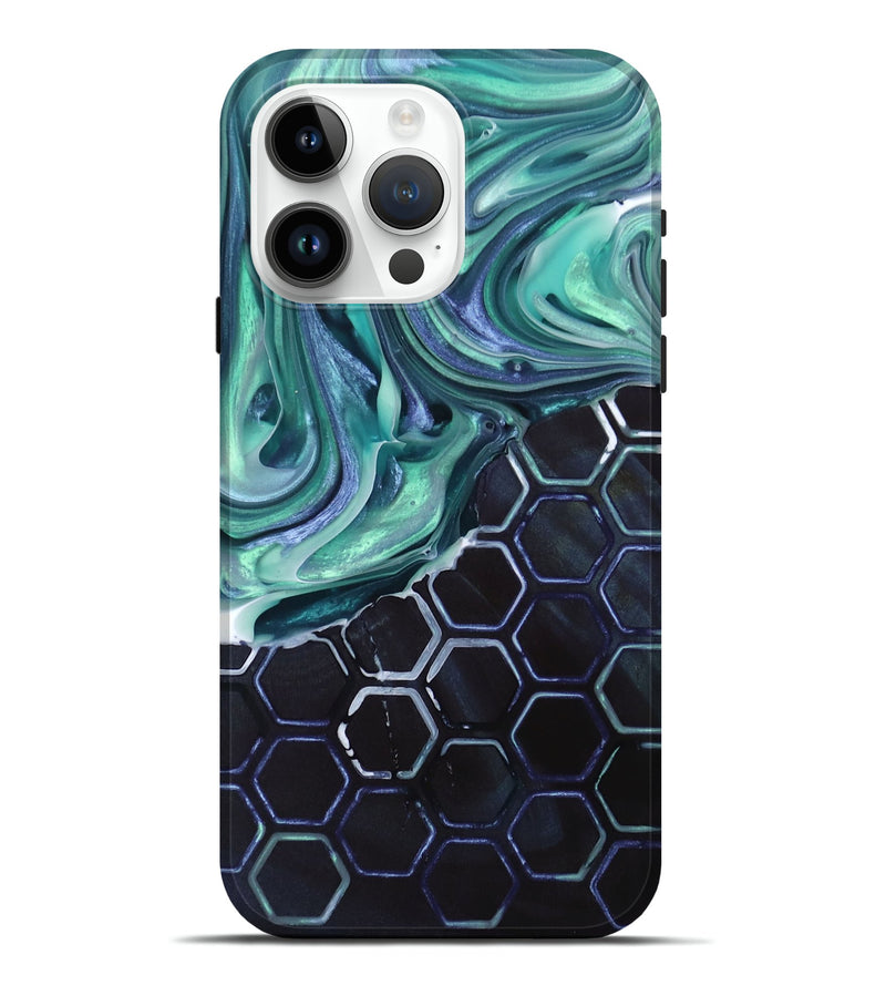 iPhone 15 Pro Max Wood+Resin Live Edge Phone Case - Milo (Pattern, 692692)