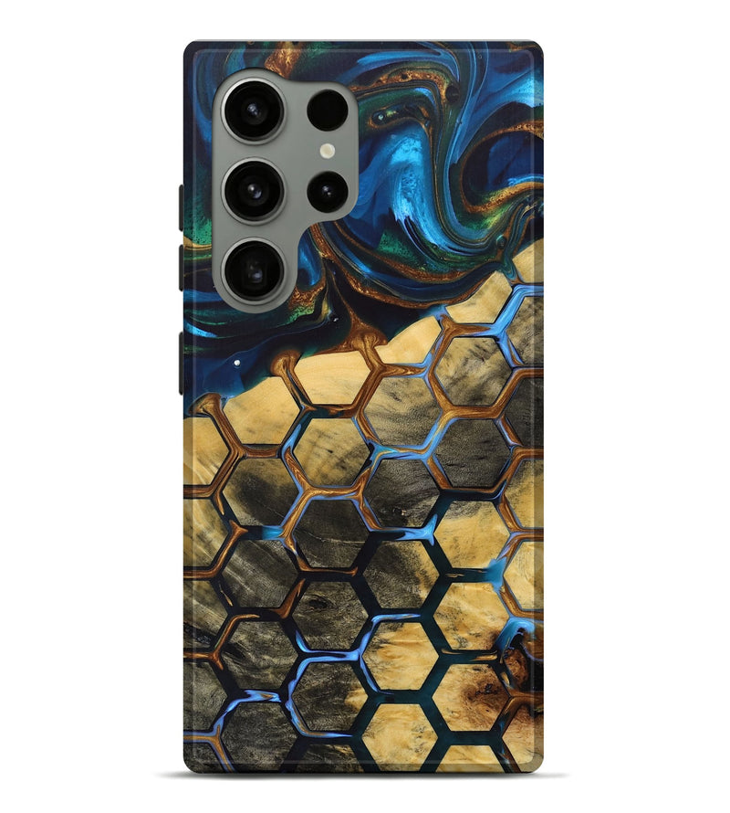 Galaxy S24 Ultra Wood+Resin Live Edge Phone Case - Della (Pattern, 692693)