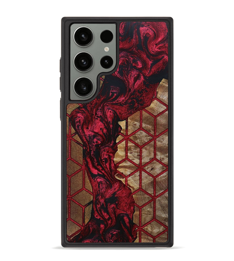Galaxy S23 Ultra Wood+Resin Phone Case - Addilyn (Pattern, 692746)