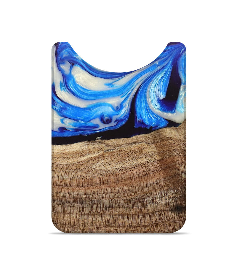 Live Edge Wood+Resin Wallet - Lukas (Blue, 692758)
