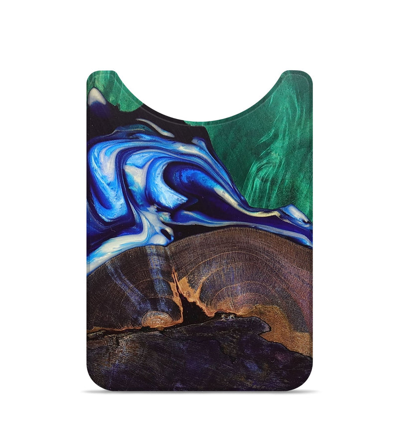 Live Edge Wood+Resin Wallet - Jazmin (Blue, 692760)
