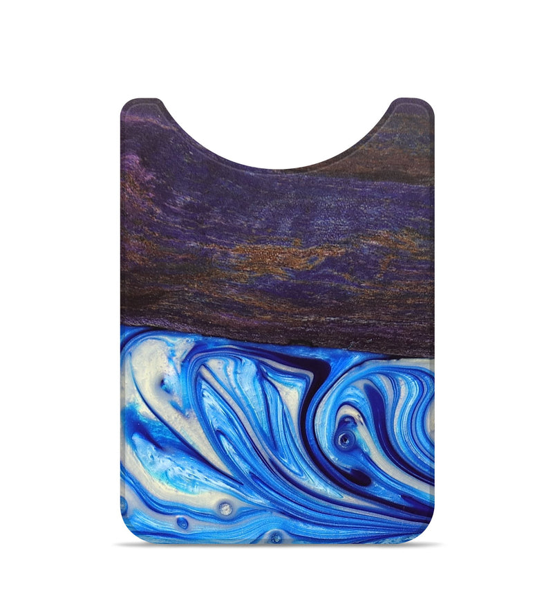Live Edge Wood+Resin Wallet - Dwayne (Blue, 692763)