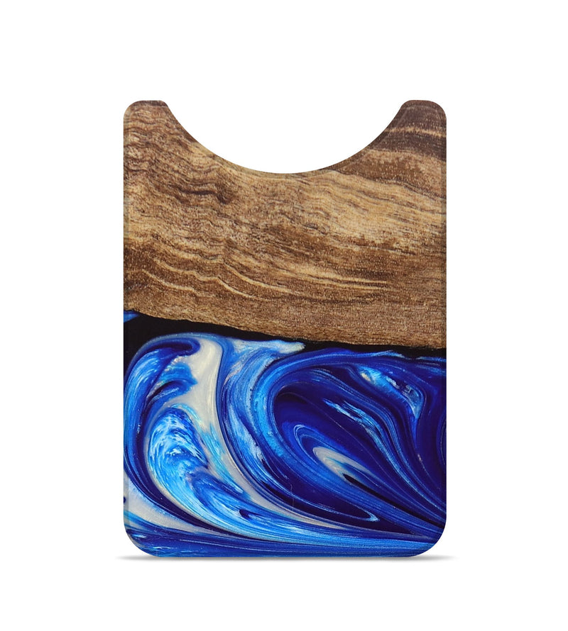 Live Edge Wood+Resin Wallet - Wayne (Blue, 692765)