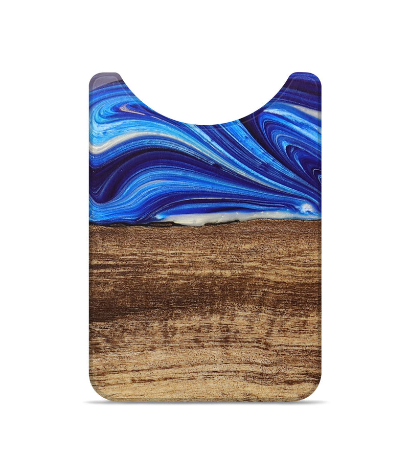 Live Edge Wood+Resin Wallet - Sofia (Blue, 692766)