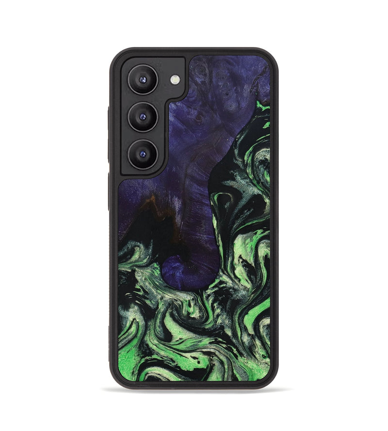 Galaxy S23 Wood+Resin Phone Case - Floyd (Green, 692774)