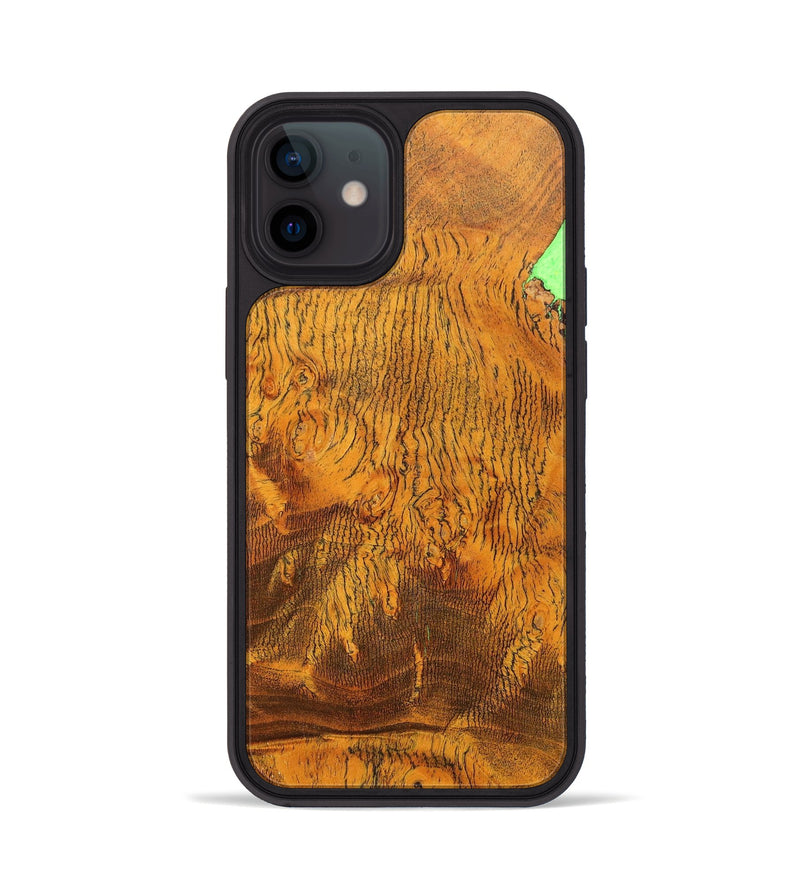 iPhone 12 Wood+Resin Phone Case - Penelope (Wood Burl, 692863)