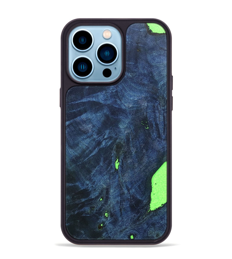 iPhone 14 Pro Max Wood+Resin Phone Case - Joy (Wood Burl, 692864)