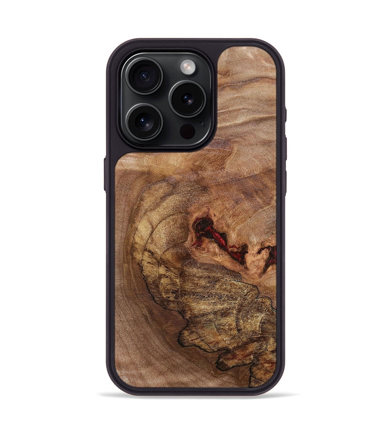 iPhone 15 Pro Wood+Resin Phone Case - Kayleigh (Wood Burl, 692865)