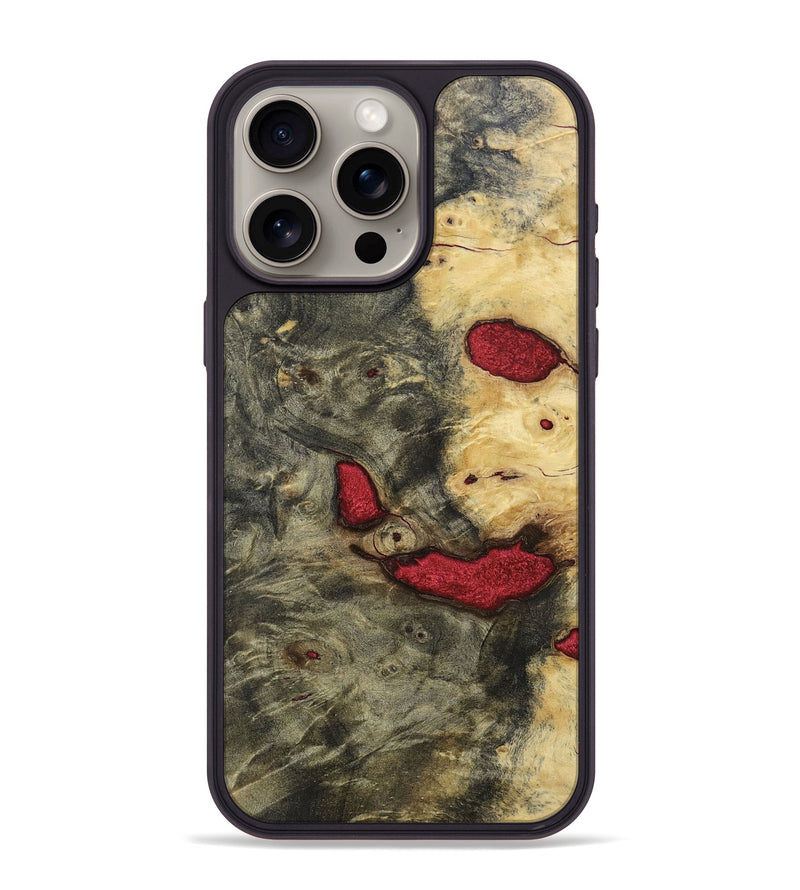 iPhone 15 Pro Max Wood+Resin Phone Case - Kathleen (Wood Burl, 692867)