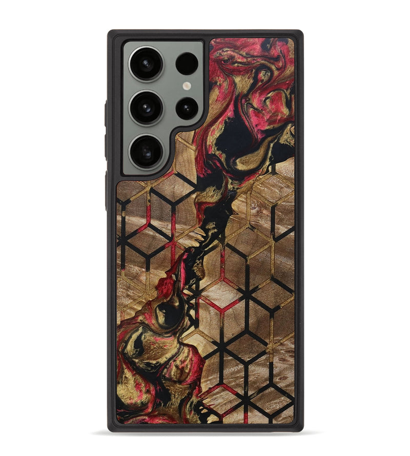 Galaxy S23 Ultra Wood+Resin Phone Case - Merle (Pattern, 692919)