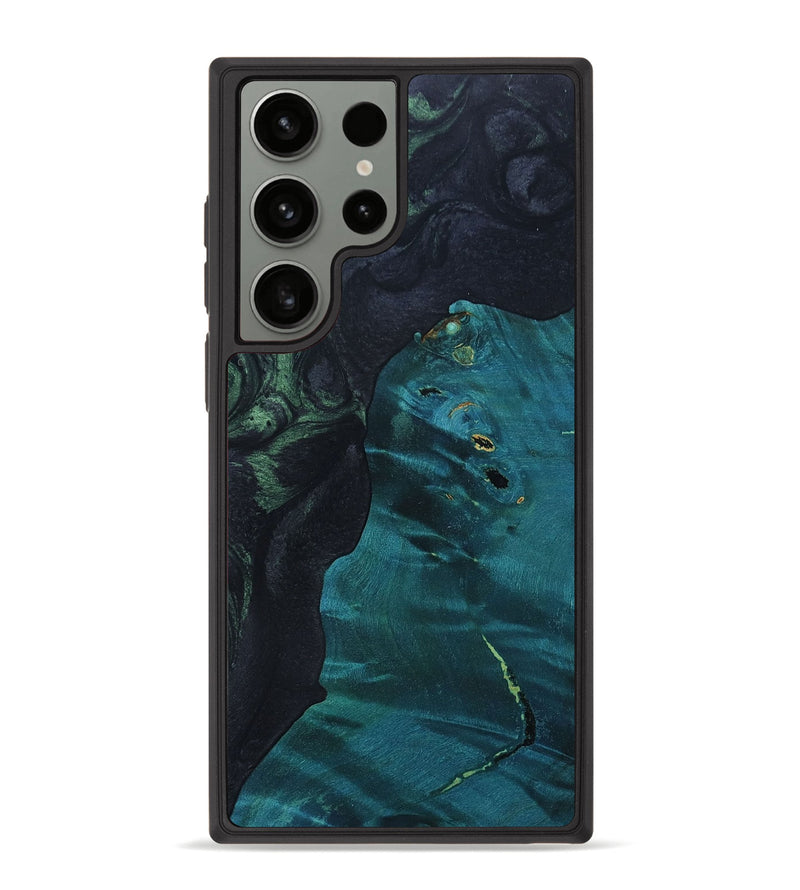 Galaxy S23 Ultra Wood+Resin Phone Case - Sammy (Green, 692956)