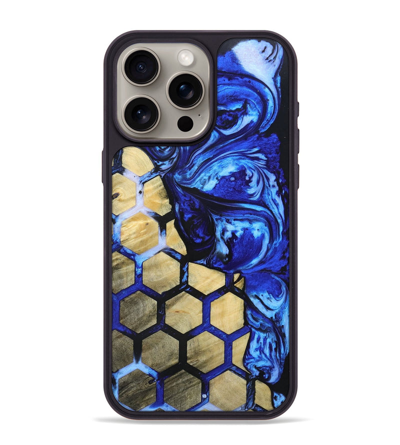 iPhone 15 Pro Max Wood+Resin Phone Case - Zachary (Pattern, 692959)