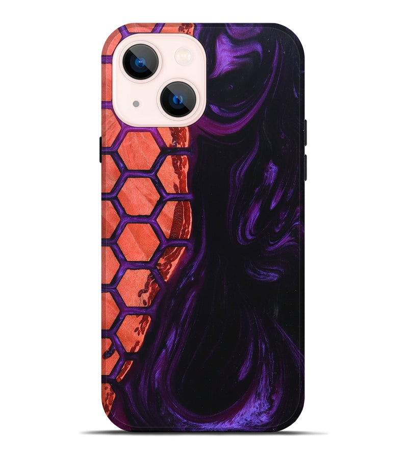 iPhone 14 Plus Wood+Resin Live Edge Phone Case - Jami (Pattern, 692967)