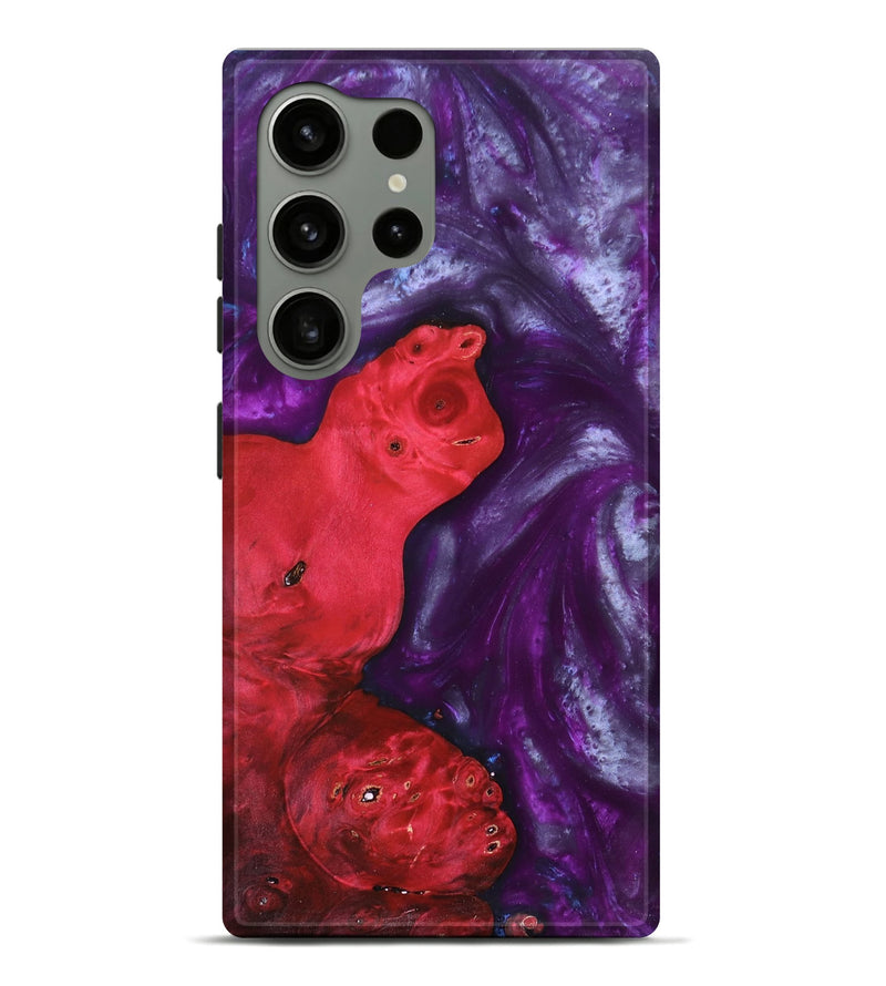 Galaxy S24 Ultra Wood+Resin Live Edge Phone Case - Arlene (Purple, 692969)