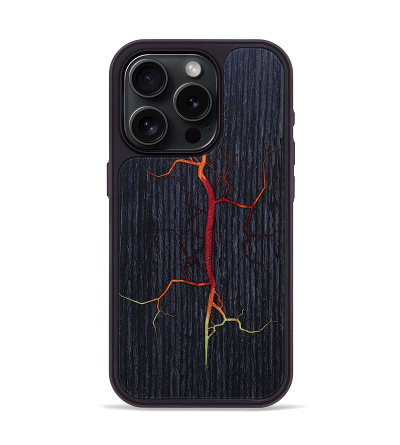 iPhone 15 Pro Wood+Resin Phone Case - Ethel (Fire & Ice, 693057)