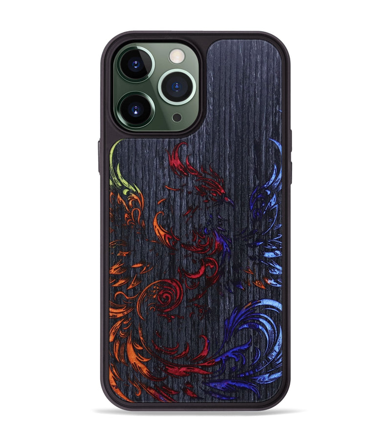 iPhone 13 Pro Max Wood+Resin Phone Case - Kasey (Fire & Ice, 693067)