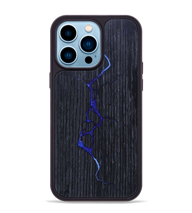 iPhone 14 Pro Max Wood+Resin Phone Case - Gabriella (Fire & Ice, 693075)