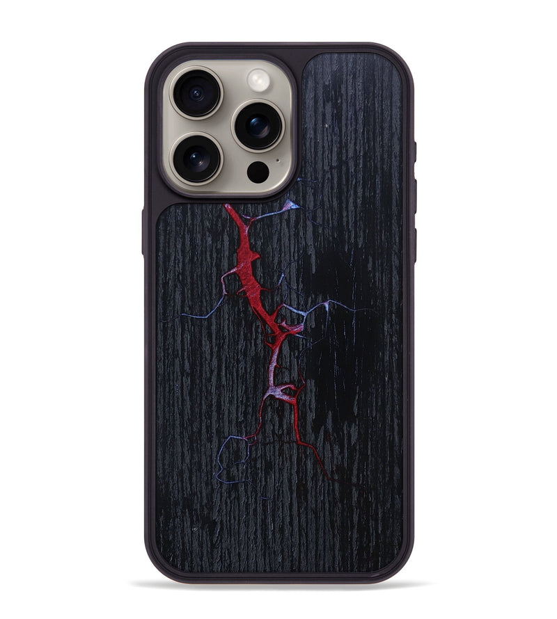 iPhone 15 Pro Max Wood+Resin Phone Case - Serena (Fire & Ice, 693078)