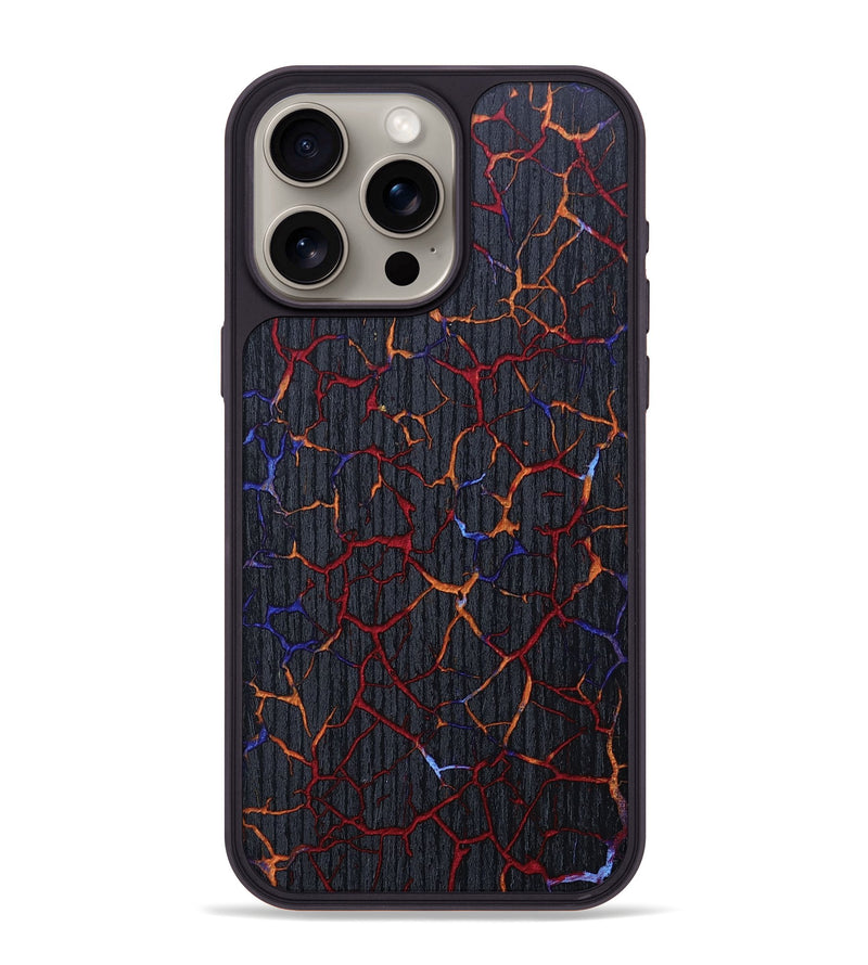 iPhone 15 Pro Max Wood+Resin Phone Case - Peyton (Fire & Ice, 693094)