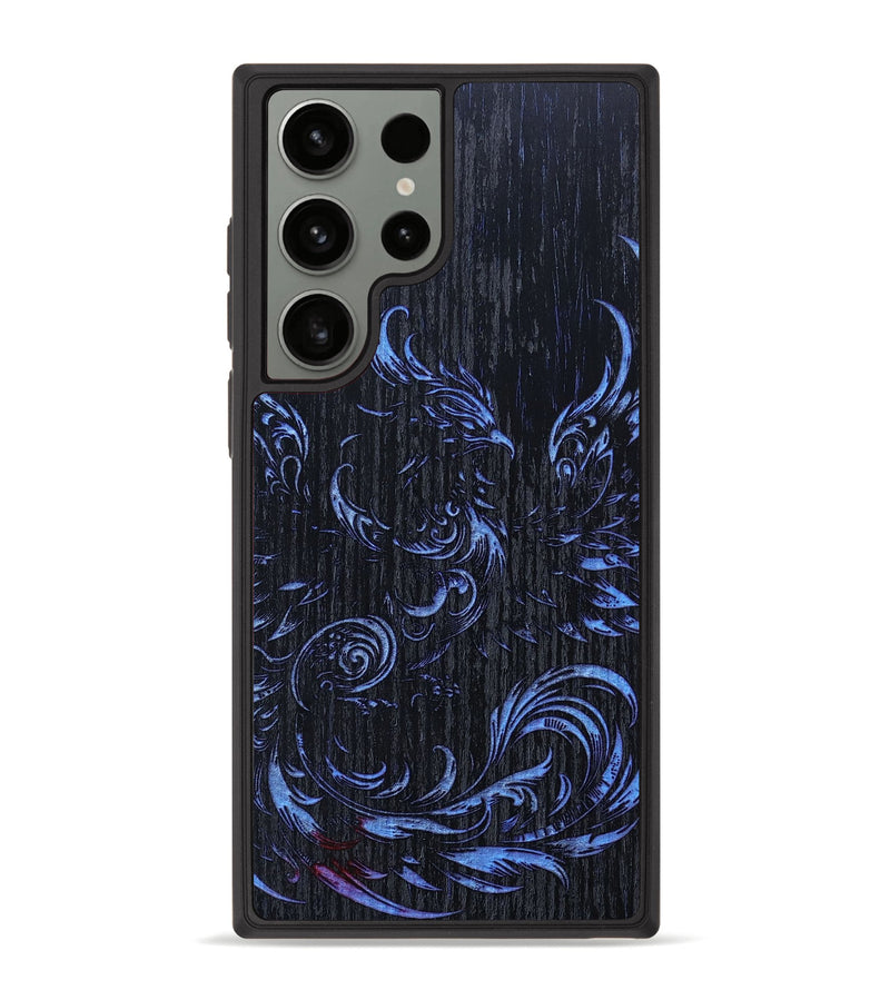 Galaxy S23 Ultra Wood+Resin Phone Case - Amina (Fire & Ice, 693095)
