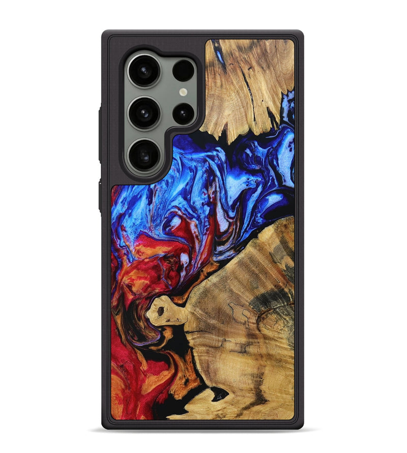 Galaxy S24 Ultra Wood+Resin Phone Case - Dominique (Fire & Ice, 693098)