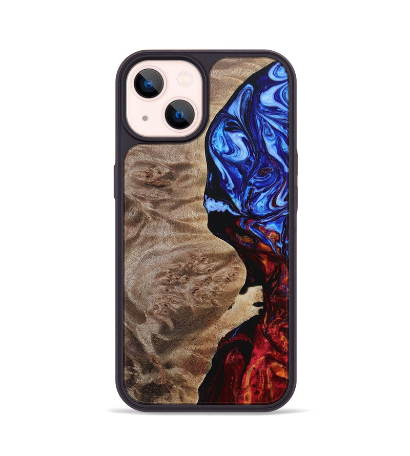 iPhone 14 Wood+Resin Phone Case - Heath (Fire & Ice, 693114)