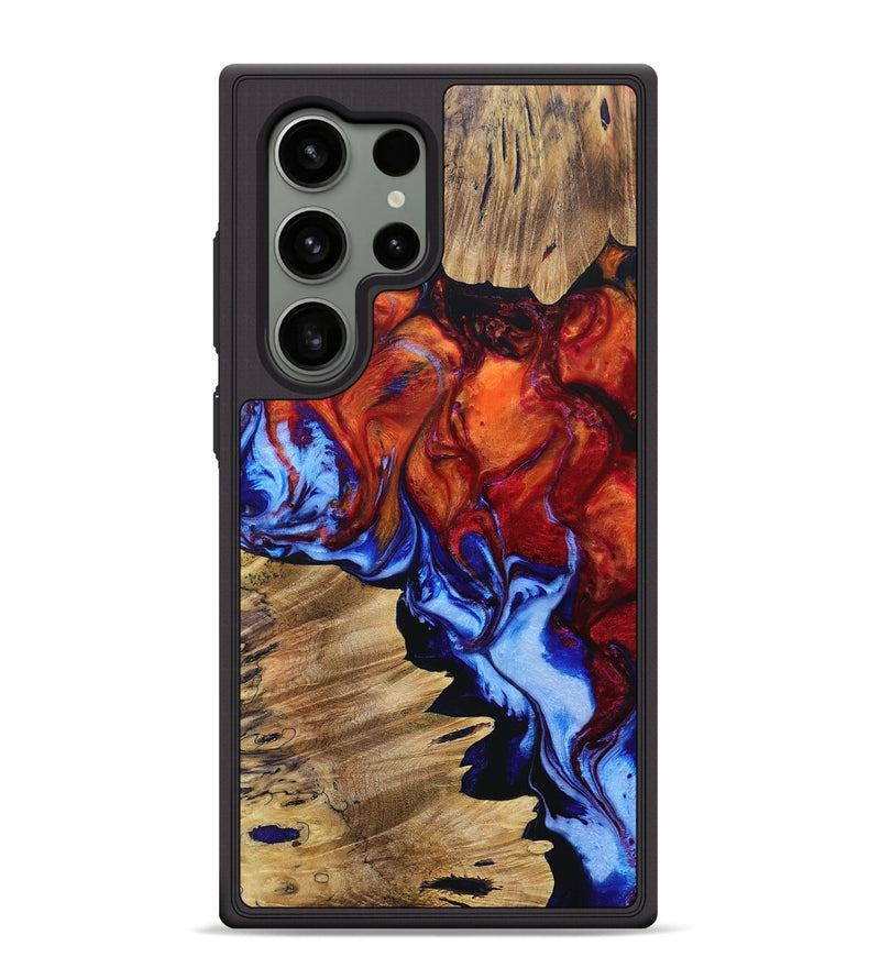 Galaxy S24 Ultra Wood+Resin Phone Case - Terri (Fire & Ice, 693130)