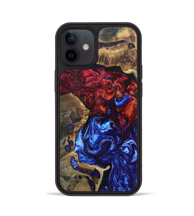 iPhone 12 Wood+Resin Phone Case - Emilio (Fire & Ice, 693138)