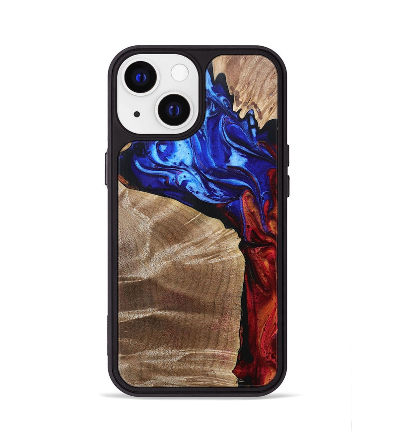 iPhone 13 Wood+Resin Phone Case - Miracle (Fire & Ice, 693142)