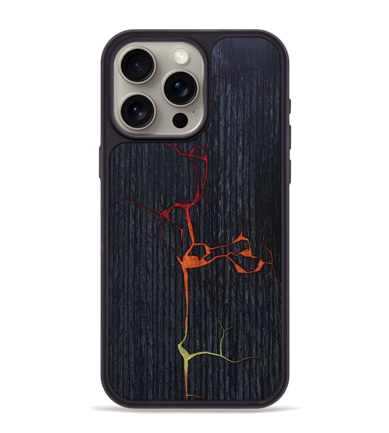 iPhone 15 Pro Max Wood+Resin Phone Case - Joan (Fire & Ice, 693146)