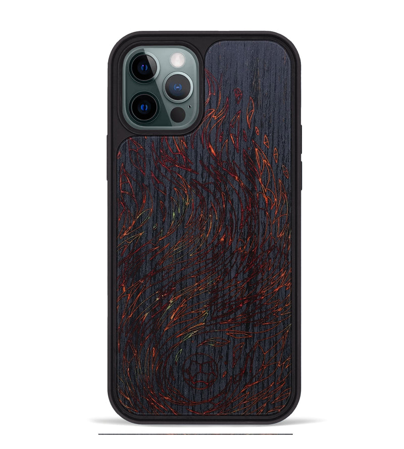 iPhone 12 Pro Max Wood+Resin Phone Case - Lloyd (Fire & Ice, 693170)