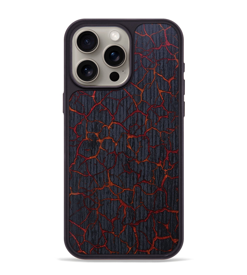 iPhone 15 Pro Max Wood+Resin Phone Case - Gunner (Fire & Ice, 693195)