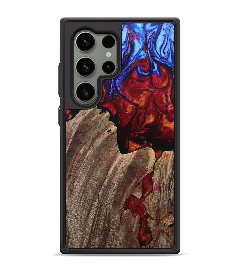 Galaxy S24 Ultra Wood+Resin Phone Case - Kash (Fire & Ice, 693201)