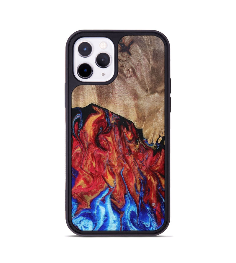 iPhone 11 Pro Wood+Resin Phone Case - Noel (Fire & Ice, 693209)