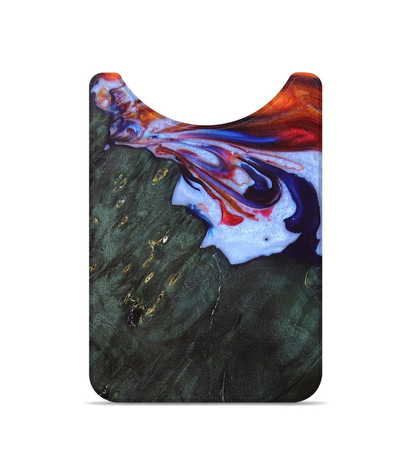 Live Edge Wood+Resin Wallet - Bridget (Fire & Ice, 693313)