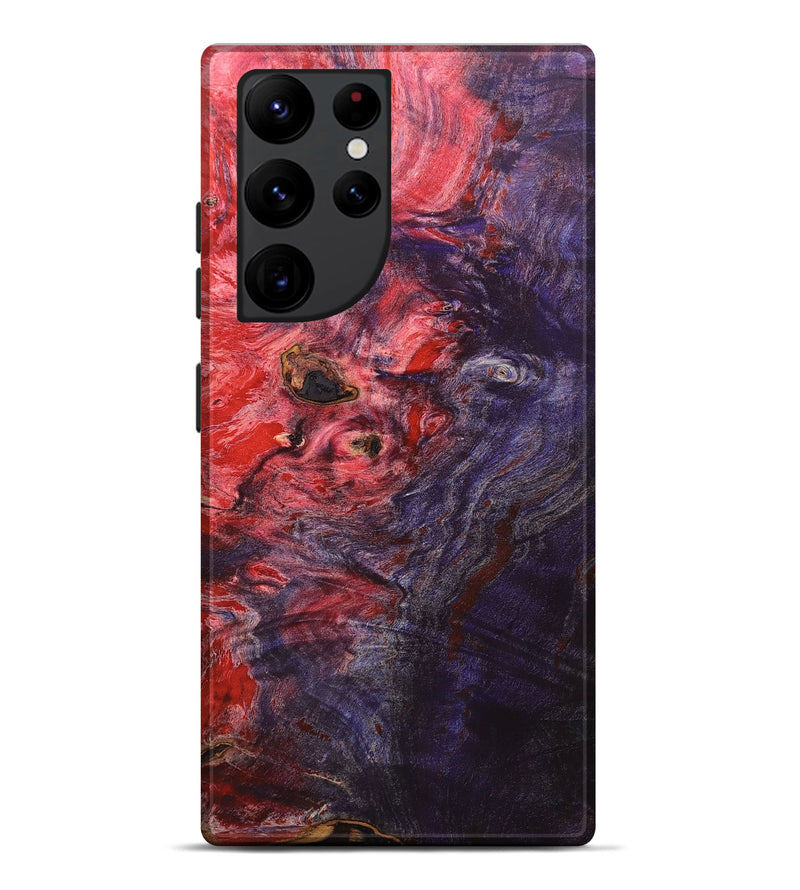 Galaxy S22 Ultra Wood+Resin Live Edge Phone Case - Russell (Fire & Ice, 693319)
