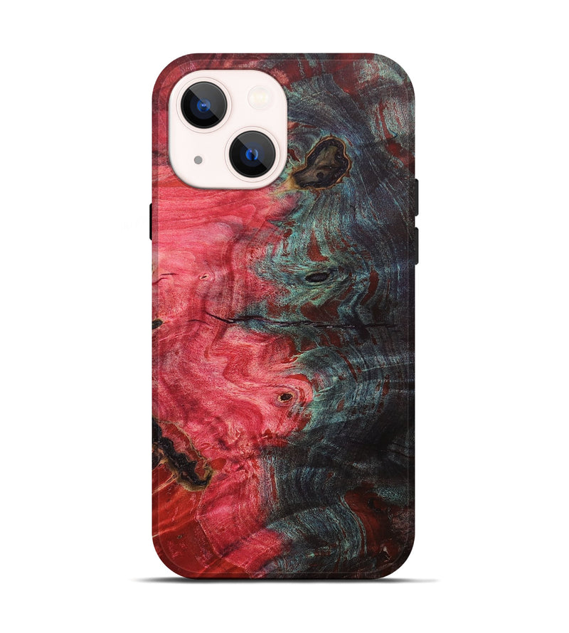 iPhone 14 Wood+Resin Live Edge Phone Case - Kameron (Fire & Ice, 693320)